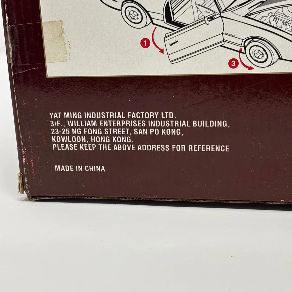1967 Chevrolet Camaro Z-28 Blue 1:18 Yat Ming Road Legends Diecast Open Box